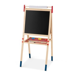 Ξύλινος Παιδικός Μαγνητικός Μαυροπίνακας 3 σε 1 Διπλής Όψης Costway... Ξύλινος Παιδικός Μαγνητικός Μαυροπίνακας 3 σε 1 Διπλής Όψης Costway...