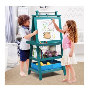 Ξύλινος Παιδικός Μαυροπίνακας / Πίνακας 3 σε 1 Διπλής Όψης Costway ... Ξύλινος Παιδικός Μαυροπίνακας / Πίνακας 3 σε 1 Διπλής Όψης Costway ...