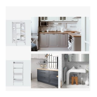 Ξύλινος Πύργος Εκμάθησης 40 x 50 x 90 cm Χρώματος Γκρι HOMCOM 312-0...