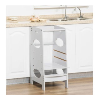 Ξύλινος Πύργος Εκμάθησης 40 x 50 x 90 cm Χρώματος Γκρι HOMCOM 312-0... Ξύλινος Πύργος Εκμάθησης 40 x 50 x 90 cm Χρώματος Γκρι HOMCOM 312-0...