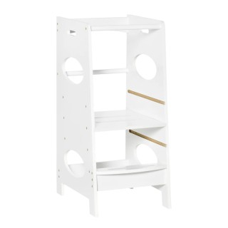 Ξύλινος Πύργος Εκμάθησης 40 x 50 x 90 cm Χρώματος Λευκό HOMCOM 312-... Ξύλινος Πύργος Εκμάθησης 40 x 50 x 90 cm Χρώματος Λευκό HOMCOM 312-...