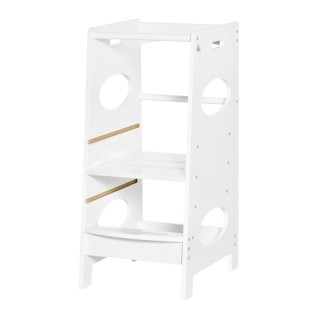 Ξύλινος Πύργος Εκμάθησης 40 x 50 x 90 cm Χρώματος Λευκό HOMCOM 312-... Ξύλινος Πύργος Εκμάθησης 40 x 50 x 90 cm Χρώματος Λευκό HOMCOM 312-...
