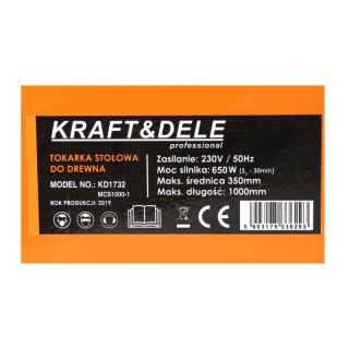 Ξυλότορνος 4 Ταχυτήτων 650 W Kraft&Dele KD-1732 Ξυλότορνος 4 Ταχυτήτων 650 W Kraft&Dele KD-1732