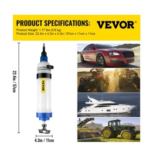Χειροκίνητη Αντλία Αφαίρεσης και Πλήρωσης Υγρών Αυτοκινήτου VEVOR 7...