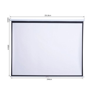 Χειροκίνητη Οθόνη - Πανί Προβολής 244 x 183 cm HOMCOM 001-010V01 Χειροκίνητη Οθόνη - Πανί Προβολής 244 x 183 cm HOMCOM 001-010V01