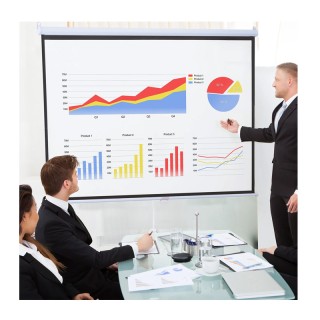 Χειροκίνητη Οθόνη - Πανί Προβολής 244 x 183 cm HOMCOM 001-010V01 Χειροκίνητη Οθόνη - Πανί Προβολής 244 x 183 cm HOMCOM 001-010V01