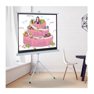 Χειροκίνητη Οθόνη - Πανί Προβολής με Τρίποδο 203 x 152 cm HOMCOM 00... Χειροκίνητη Οθόνη - Πανί Προβολής με Τρίποδο 203 x 152 cm HOMCOM 00...