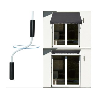 Χειροκίνητη Πτυσσόμενη Τέντα με Μανιβέλα 200 x 150 cm Outsunny 840-... Χειροκίνητη Πτυσσόμενη Τέντα με Μανιβέλα 200 x 150 cm Outsunny 840-...