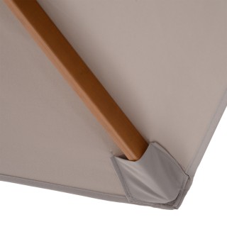 Ομπρέλα Outsunny Garden με 6 νευρώσεις από ξύλο και πολυεστερικό ύφ... Ομπρέλα Outsunny Garden με 6 νευρώσεις από ξύλο και πολυεστερικό ύφ...