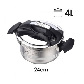 Χύτρα Ταχύτητας από Ανοξείδωτο Ατσάλι 4 Lt Royalty Line RL-24PS4L Χύτρα Ταχύτητας από Ανοξείδωτο Ατσάλι 4 Lt Royalty Line RL-24PS4L