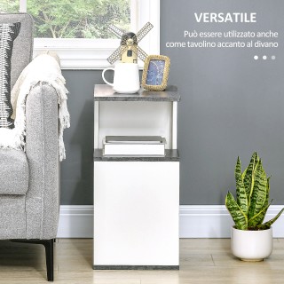 Κομοδίνο HOMCOM με ανοιχτό ράφι σε μοριοσανίδα με ακανόνιστο σχέδιο...