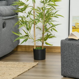 Τεχνητό Φυτό Bamboo σε Γλάστρα 120 cm HOMCOM 830-429