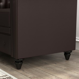 2θέσιος καναπές στυλ Chesterfield με αφαιρούμενο μαξιλάρι, από συνθ... 2θέσιος καναπές στυλ Chesterfield με αφαιρούμενο μαξιλάρι, από συνθ...