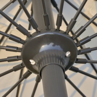 Outsunny Ανακλινόμενη Ομπρέλα Κήπου με μανιβέλα 255cm Κρεμ Λευκή 84... Outsunny Ανακλινόμενη Ομπρέλα Κήπου με μανιβέλα 255cm Κρεμ Λευκή 84...