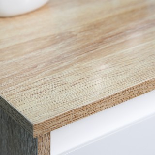 kleankin Ντουλάπι μπάνιου με συρτάρι και ντουλάπι με εσωτερικό ρυθμ...