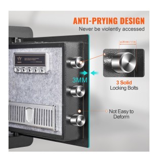 Χρηματοκιβώτιο Ασφαλείας με Ηλεκτρονική Κλειδαριά και Κλειδί 40 x 3... Χρηματοκιβώτιο Ασφαλείας με Ηλεκτρονική Κλειδαριά και Κλειδί 40 x 3...