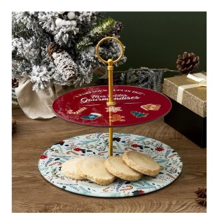 Χριστουγεννιάτικη Γυάλινη Ορντερβιέρα 2 Ορόφων 25 x 25 x 22.5 cm Ho... Χριστουγεννιάτικη Γυάλινη Ορντερβιέρα 2 Ορόφων 25 x 25 x 22.5 cm Ho...