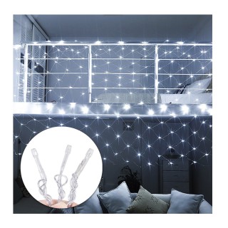 Χριστουγεννιάτικη Κουρτίνα 185 x 85 cm με 128 Λαμπάκια LED Ψυχρό Λε... Χριστουγεννιάτικη Κουρτίνα 185 x 85 cm με 128 Λαμπάκια LED Ψυχρό Λε...