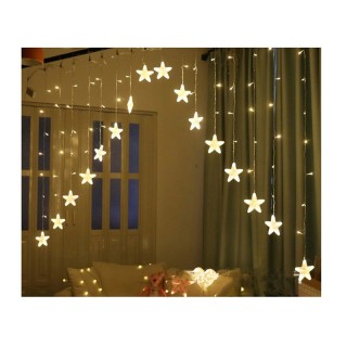 Χριστουγεννιάτικη Κουρτίνα 5.6 m με 136 Λαμπάκια LED Θερμό Λευκό 31...