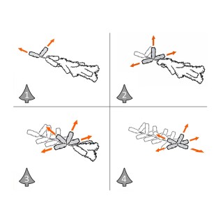 Χριστουγεννιάτικο Δέντρο 1.80 m Slimline Χρώματος Λευκό HOMCOM 830-...