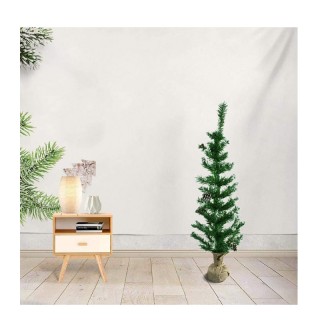 Χριστουγεννιάτικο Δέντρο 90 cm με Κουκουνάρια και Βάση Λινάτσα MWS1...