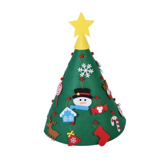 Χριστουγεννιάτικο Δέντρο από Τσόχα με 15 Στολίδια 50 x 70 cm Bakaji... Χριστουγεννιάτικο Δέντρο από Τσόχα με 15 Στολίδια 50 x 70 cm Bakaji...