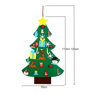 Χριστουγεννιάτικο Δέντρο Τοίχου από Τσόχα με 26 Στολίδια 70 x 110 c... Χριστουγεννιάτικο Δέντρο Τοίχου από Τσόχα με 26 Στολίδια 70 x 110 c...