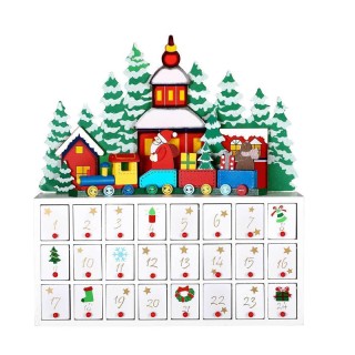 Χριστουγεννιάτικο Ξύλινο Advent Calendar Τρένο με Άγιο Βασίλη 8.7 x... Χριστουγεννιάτικο Ξύλινο Advent Calendar Τρένο με Άγιο Βασίλη 8.7 x...