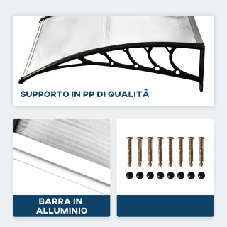 Καμπυλωτό Υπαίθριο Υπόστεγο από Πολυανθρακικό, PP και Αλουμίνιο 90 ...