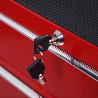 HomCom Trolley Toolbox for workshop, κόκκινο, 67,5x33x77cm E2-0004 HomCom Trolley Toolbox for workshop, κόκκινο, 67,5x33x77cm E2-0004