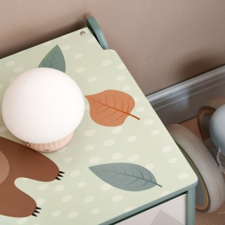 ZONEKIZ Παιδικό μπαούλο παιχνιδιών με καπάκι και μεντεσέ ασφαλείας ...