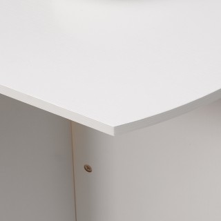 Πτυσσόμενο Ξύλινο Τραπέζι 90 x 60 x 74 cm Χρώματος Λευκό HOMCOM 835...