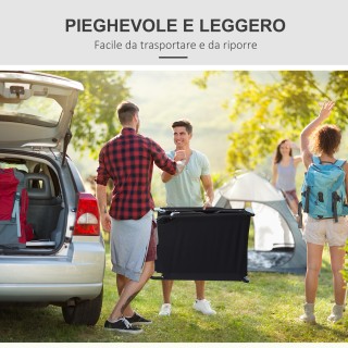 Outsunny Πτυσσόμενη Ξαπλώστρα κήπου με ρυθμιζόμενη πλάτη, ατσάλι κα...