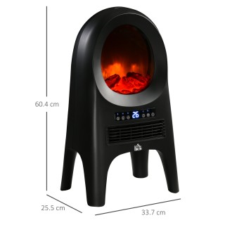 HOMCOM Fan Heater 3 Λειτουργίες Θέρμανσης με 3 Ρυθμιζόμενες Θερμοκρ...