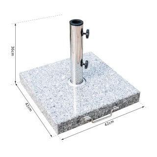 Outsunny Base Support For Garden Umbrella Marble 29kg, 42x42x36cm 8...