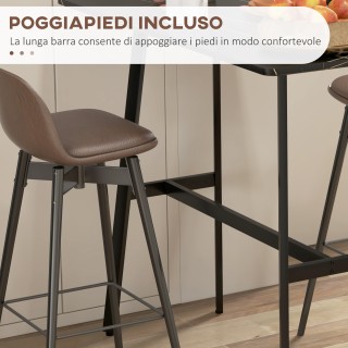 HOMCOM Ορθογώνιο Τραπέζι Bar για 4 Άτομα σε MDF και μέταλλο, 118x58... HOMCOM Ορθογώνιο Τραπέζι Bar για 4 Άτομα σε MDF και μέταλλο, 118x58...