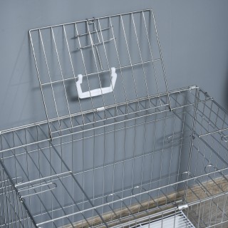 Πτυσσόμενο Μεταλλικό Κλουβί Μεταφοράς για Κατοικίδια 61 x 43 x 50 c... Πτυσσόμενο Μεταλλικό Κλουβί Μεταφοράς για Κατοικίδια 61 x 43 x 50 c...