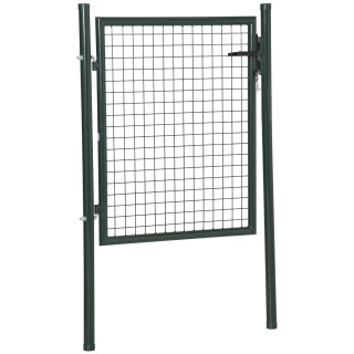 HOMCOM Steel Garden Gate with Lock and 3 Keys, 97x150cm, Green B70-056 HOMCOM Steel Garden Gate with Lock and 3 Keys, 97x150cm, Green B70-056