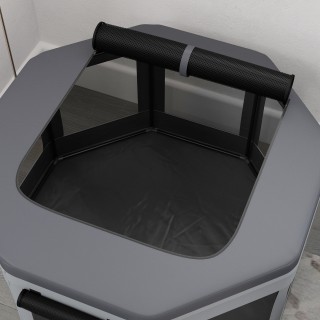 Παρκοκρέβατο PawHut για σκύλους και γάτες με 7 παράθυρα και 2 εισόδ...