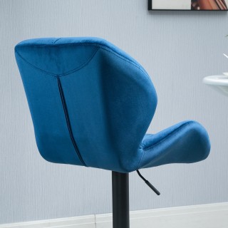 Σετ HOMCOM 2 περιστρεφόμενα σκαμπό μπαρ με ρυθμιζόμενο ύψος βελούδι...