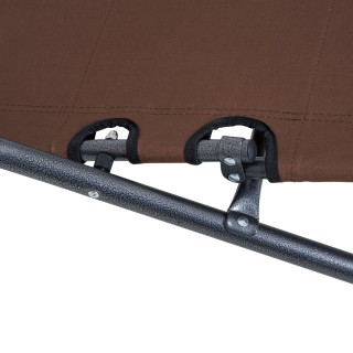 Outsunny πτυσσόμενη ξαπλώστρα κήπου με καφέ μπράτσα 84B-043BN Outsunny πτυσσόμενη ξαπλώστρα κήπου με καφέ μπράτσα 84B-043BN