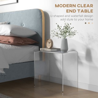 HOMCOM Ακρυλικό Τραπεζάκι Σαλονιού σε σχήμα U με λείες άκρες και στ... HOMCOM Ακρυλικό Τραπεζάκι Σαλονιού σε σχήμα U με λείες άκρες και στ...