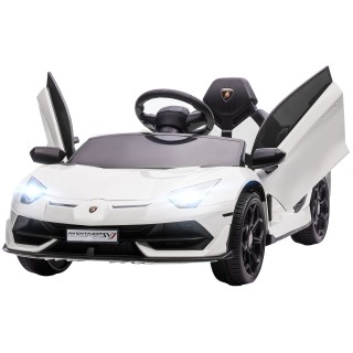 HOMCOM 12V Lamborghini Licenseded Electric Ride-On Toy Car for Chil...