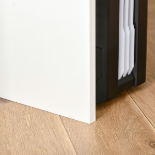 Γραφείο Η/Υ HOMCOM με ράφι πληκτρολογίου, λευκή βελανιδιά 836-410AK Γραφείο Η/Υ HOMCOM με ράφι πληκτρολογίου, λευκή βελανιδιά 836-410AK