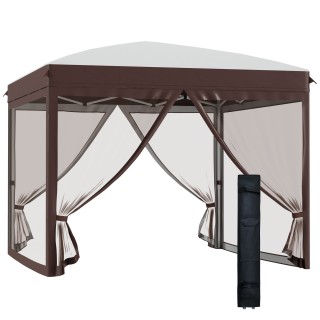 Outsunny Garden Gazebo με κουνουπιέρα και τροχήλατη τσάντα μεταφορά...