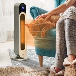 HOMCOM Ηλεκτρική Θερμάστρα με 3 Ρυθμιζόμενες λειτουργίες Θέρμανσης ...