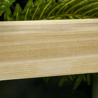 Outsunny 3 επιπέδων φυτευτή εξωτερικού χώρου με καφασωτό έλατου και...