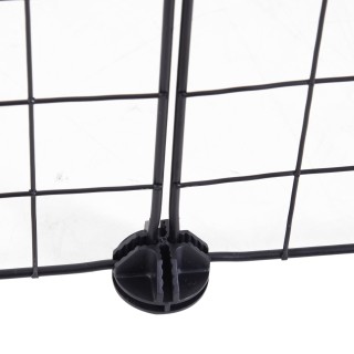 PawHut Modular Περίβλημα για Κατοικίδια Μαύρο 12 Modules 35x35cm D0...