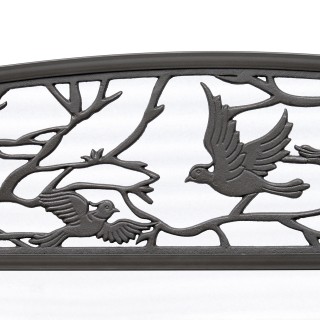 Outsunny Εξωτερικός Πάγκος από Χυτοσίδηρο με Πλάτη με Διακοσμητικά ... Outsunny Εξωτερικός Πάγκος από Χυτοσίδηρο με Πλάτη με Διακοσμητικά ...