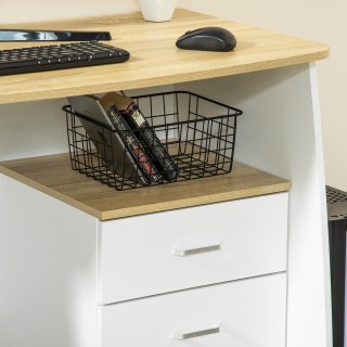 HOMCOM Γραφείο με Μοντέρνα Ξύλινη Συρταριέρα, Γραφείο Η/Υ για Υπνοδ... HOMCOM Γραφείο με Μοντέρνα Ξύλινη Συρταριέρα, Γραφείο Η/Υ για Υπνοδ...